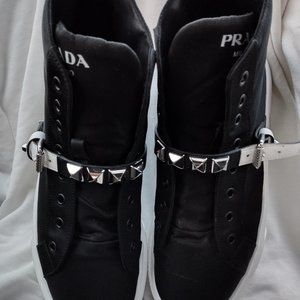Prada studded woman shoes